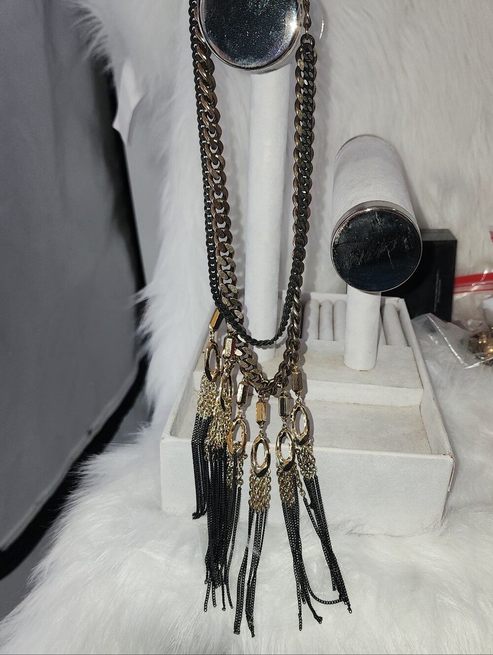 Stella & Dot Lilith Fringe Statement Necklace - Picture 2 of 9